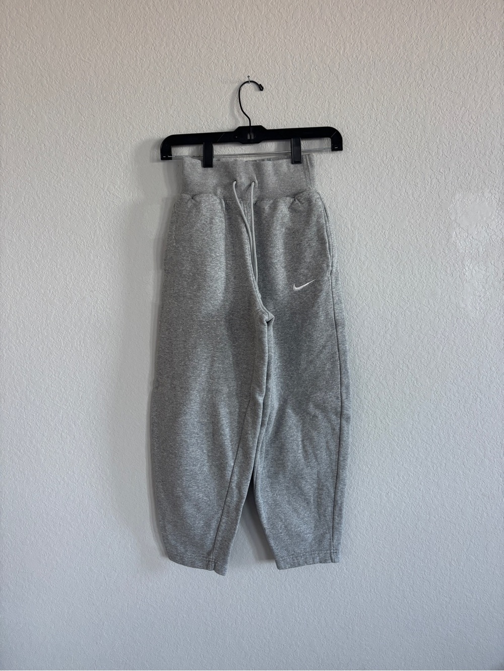Nike Kids Grey Drawstring Fleece Joggers